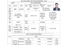 赵立钧《个人专业技术职务任职资格情况一览表》 公示